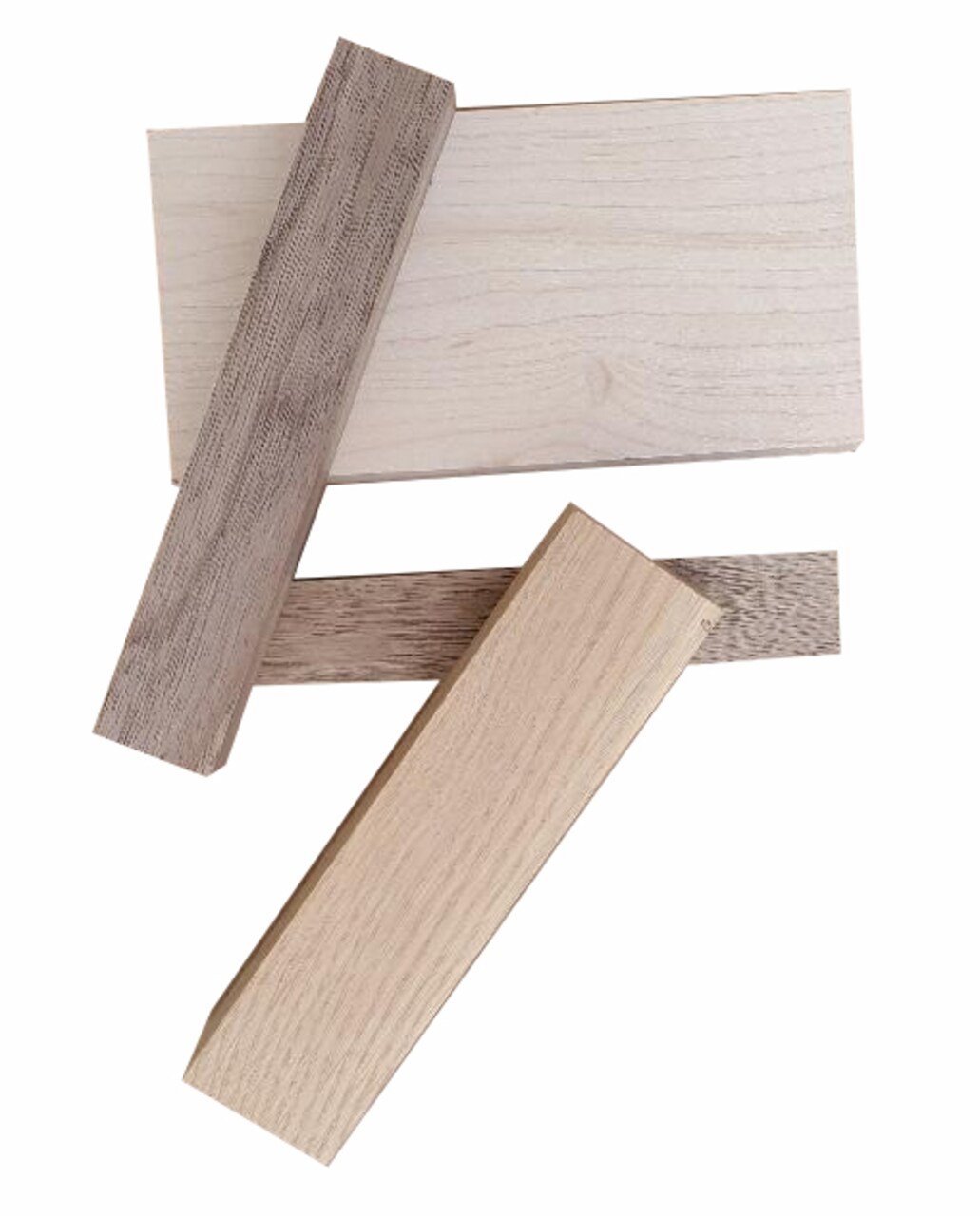 Hardwood Blocks, Random Size, Random Species, 6-Pack (1/2 Sq. FT per pack) for Turning, Carving and Modeling